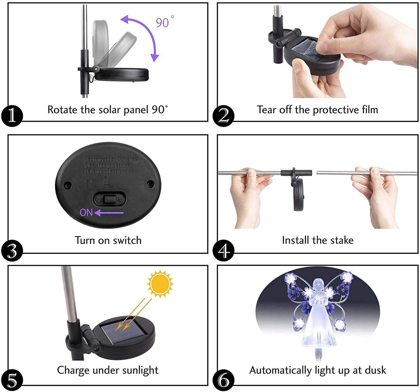 -47% OFF🔥🔥 👼Waterproof  Solar Angel lights