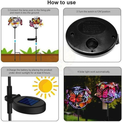 🔥49% OFF🔥Solar Stake Lights Butterflies Decor Lights ( BUY 1 GET 1 FREE )