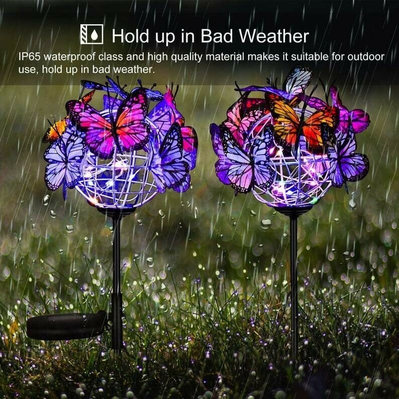 🔥49% OFF🔥Solar Stake Lights Butterflies Decor Lights ( BUY 1 GET 1 FREE )