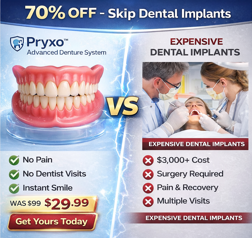 70% off! ⏰Pryxo™ Complete DenturesT-Free shipping