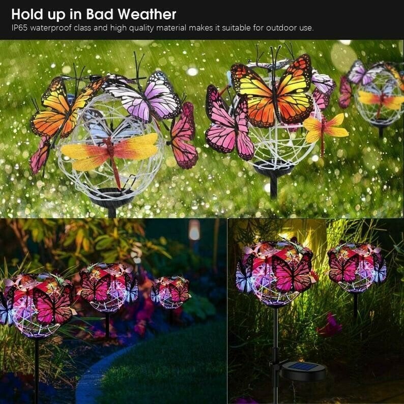 🔥49% OFF🔥Solar Stake Lights Butterflies Decor Lights ( BUY 1 GET 1 FREE )